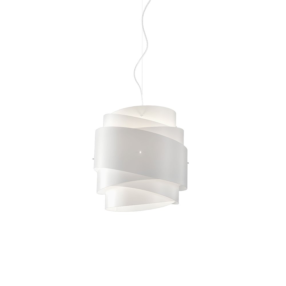 Sospensione Moderna 1 Luce Bea In Polilux Bianco D40 Made In Italy