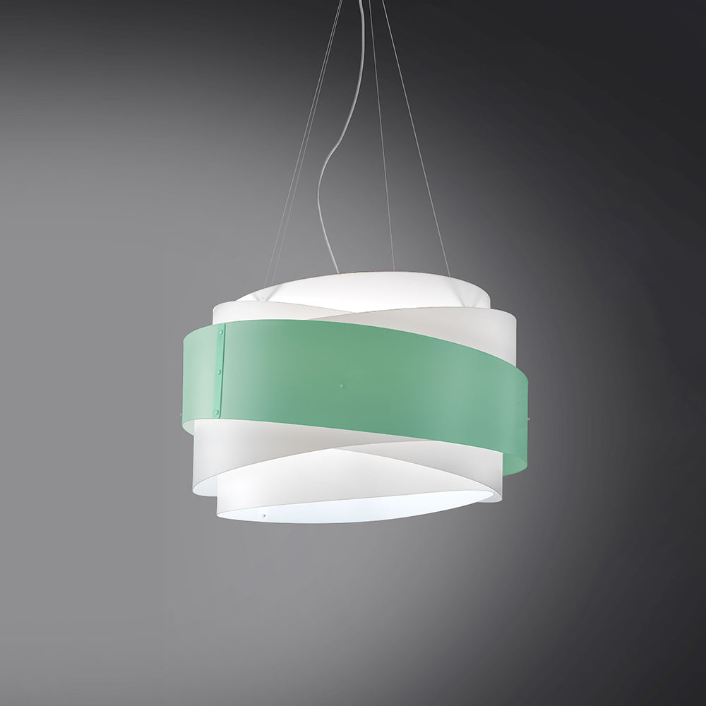 Sospensione Moderna 1 Luce Bea In Polilux Verde D60 Made In Italy