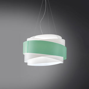 Sospensione Moderna 1 Luce Bea In Polilux Verde D60 Made In Italy