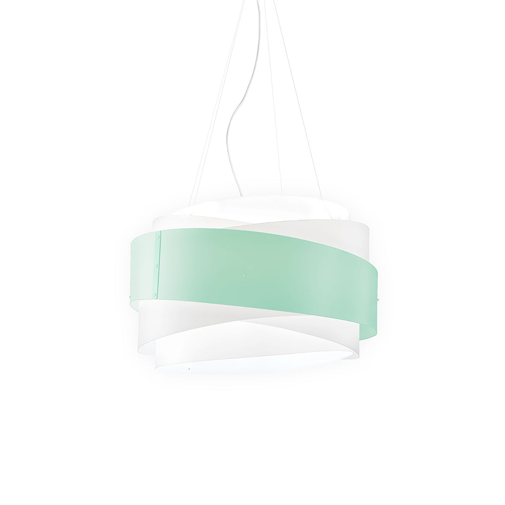 Sospensione Moderna 1 Luce Bea In Polilux Verde D60 Made In Italy