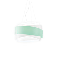 Sospensione Moderna 1 Luce Bea In Polilux Verde D60 Made In Italy