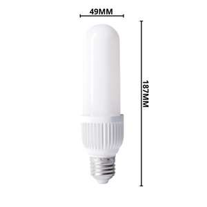 Lampada led tubolare attacco e27 plastica 18 watt *** temperatura colore lampada 4000k bianco naturale, confezione 1