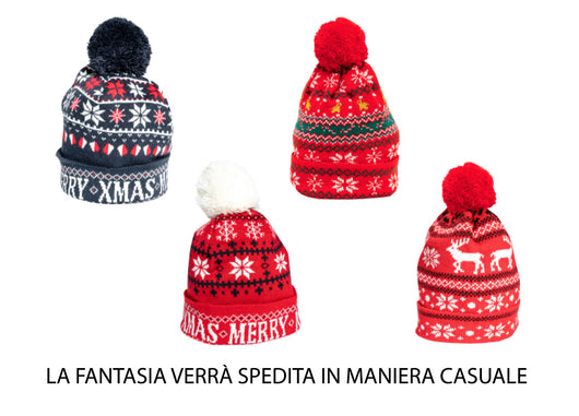 Berretta Invernale Natalizia Da Neve Cappello Natale A Maglia Modello Xmas