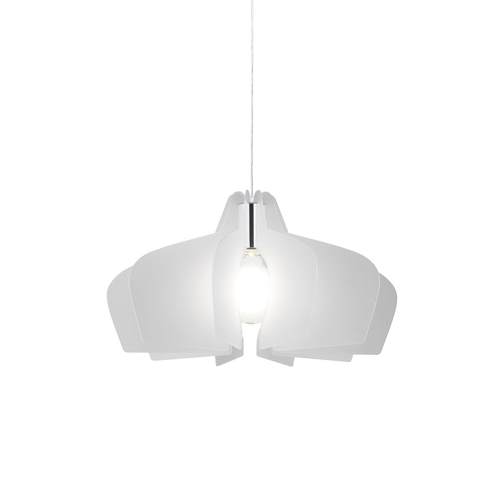 Sospensione Moderna Bellatrix 1 Luce In Metacrilato Satinato Space Collection