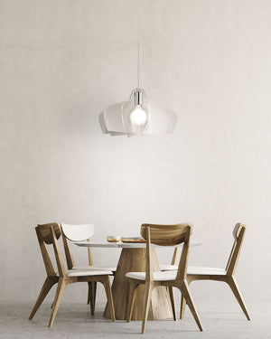 Sospensione Moderna Bellatrix 1 Luce In Metacrilato Trasparente Space Collection