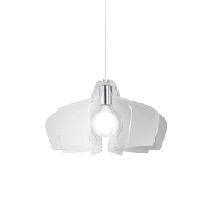 Sospensione Moderna Bellatrix 1 Luce In Metacrilato Trasparente Space Collection