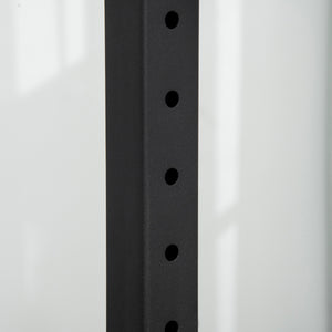 Porta Bilanciere con Supporti 111-151x69x120-150 cm in Acciaio Nero