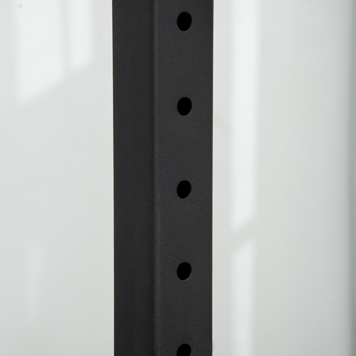 Porta Bilanciere con Supporti 111-151x69x120-150 cm in Acciaio Nero