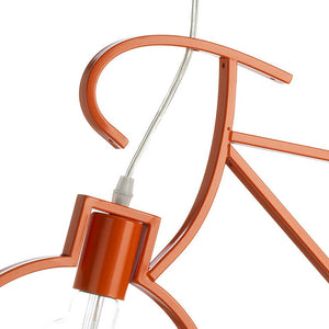 4900/Sa - Lampadario In Sospensione Bike Colore Arancio