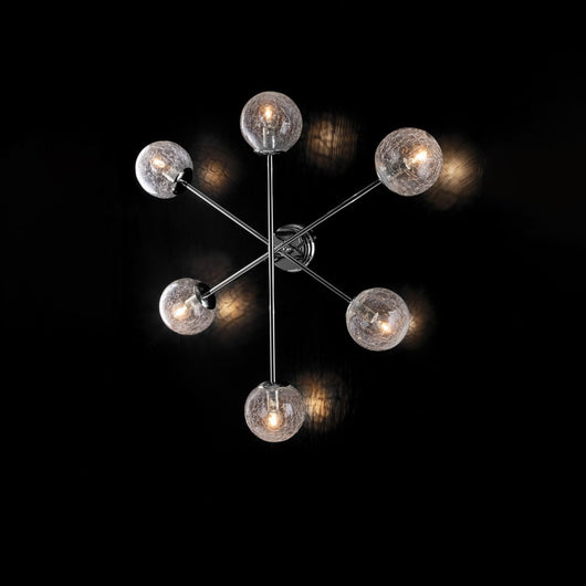 Plafoniera Moderna Tresor Cromo 6 Luci E14