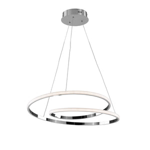 Plafoniera Moderna Malena Con Led Integrato Metallo E Alluminio Cromo Lucido