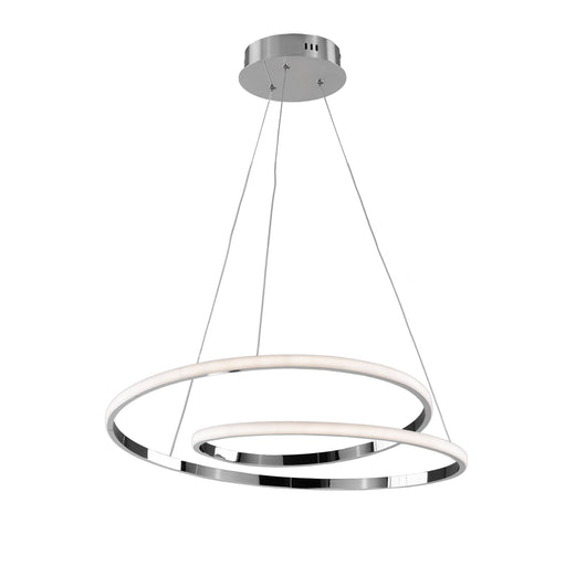 Plafoniera Moderna Malena Con Led Integrato Metallo E Alluminio Cromo Lucido