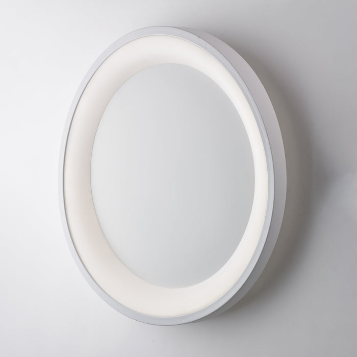 Plafoniera Moderna Circolare Anna Led Integrato In Alluminio Bianco