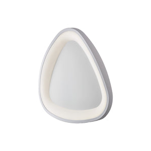 Plafoniera Moderna Triangolare Anna Led Integrato In Alluminio Bianco