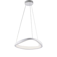 Sospensione Moderna Triangolare Anna Led Integrato In Alluminio Bianco