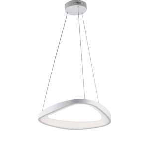 Sospensione Moderna Triangolare Anna Led Integrato In Alluminio Bianco