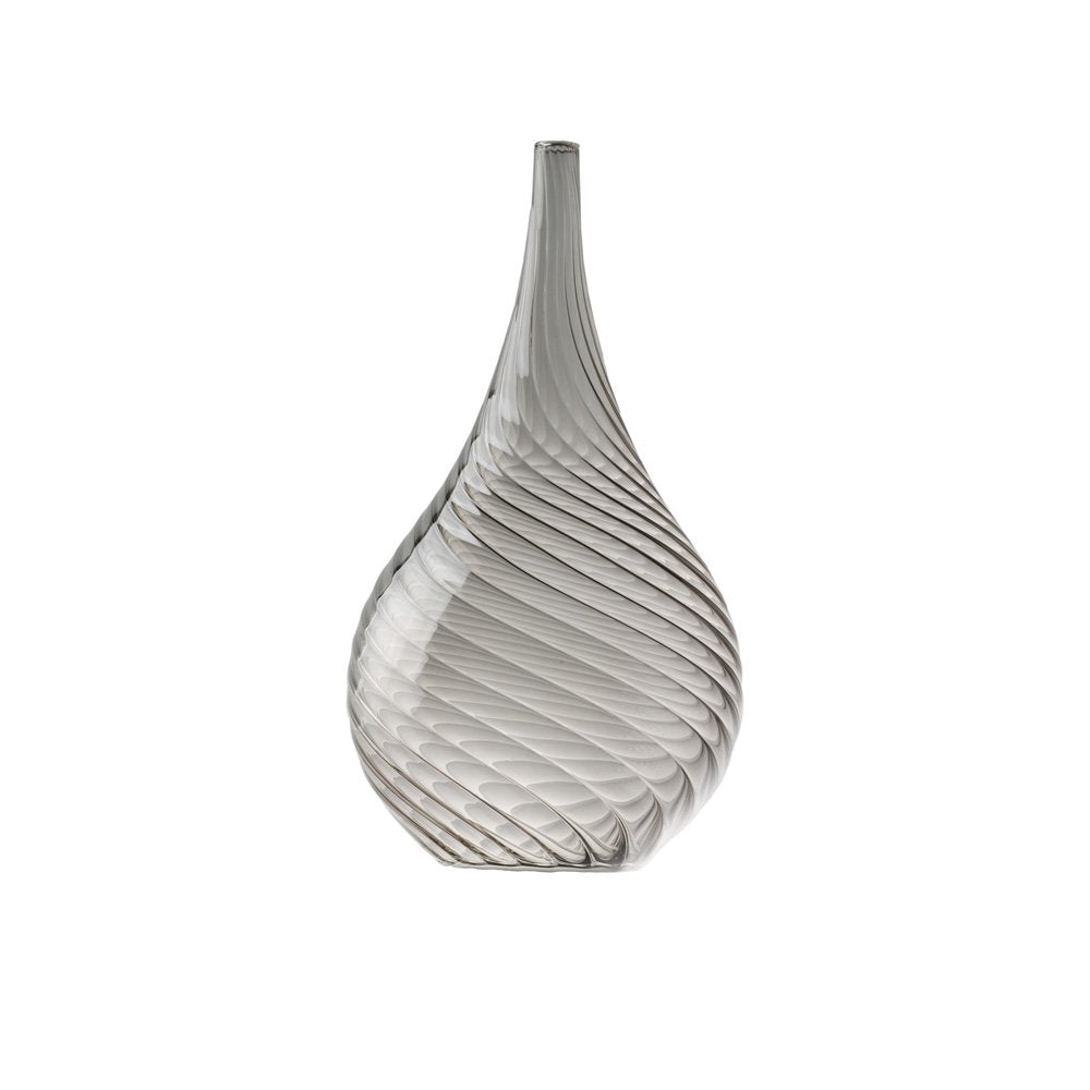 VETRO BOROSILICATO PLUVIA GRIGIO FUME' D. 20 CM