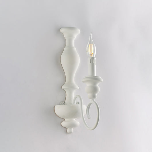 Applique Shabby Chic Cascina Bianco 1 Luce E14