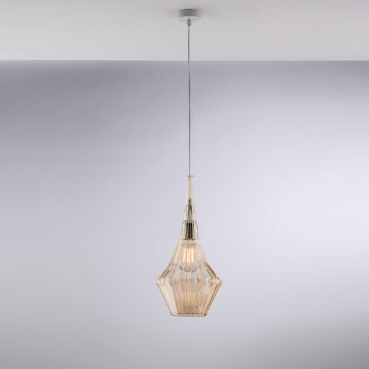 Lampadario Moderno Zeus Ambra 1 Luce E27