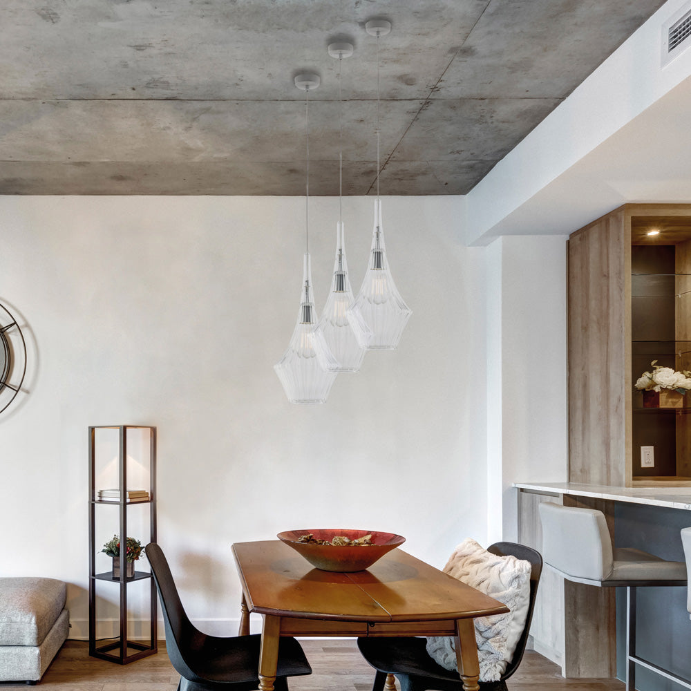 Lampadario Moderno Zeus Trasparente 1 Luce E27