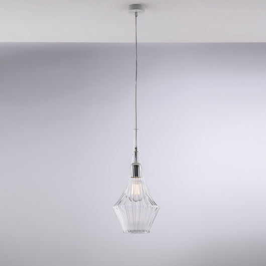 Lampadario Moderno Zeus Trasparente 1 Luce E27