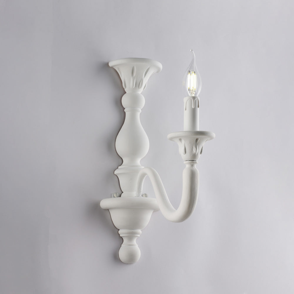 Applique Shabby Chic Lucca Bianco 1 Luce E14