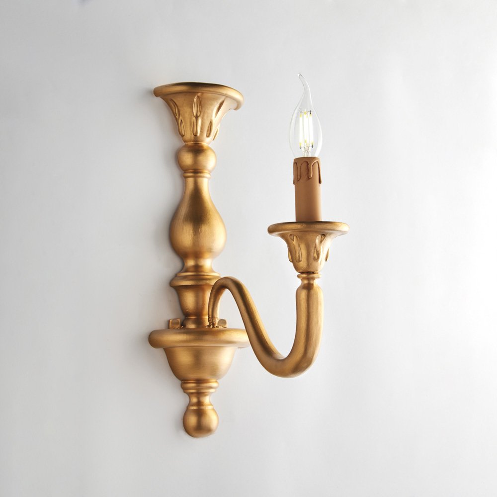 Applique Contemporanea Lucca Oro 1 Luce E14