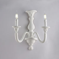 Applique Shabby Chic Lucca Bianco 2 Luci E14