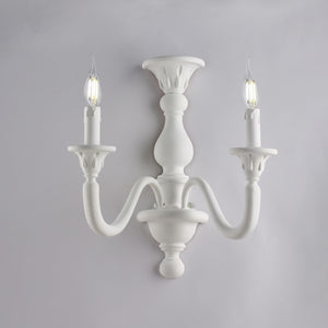 Applique Shabby Chic Lucca Bianco 2 Luci E14