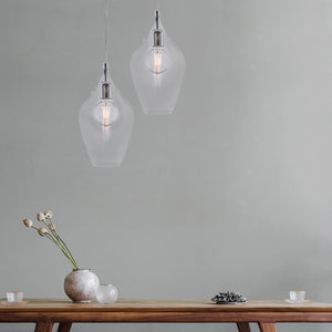 Lampadario Contemporaneo Ares Trasparente 1 Luce E27