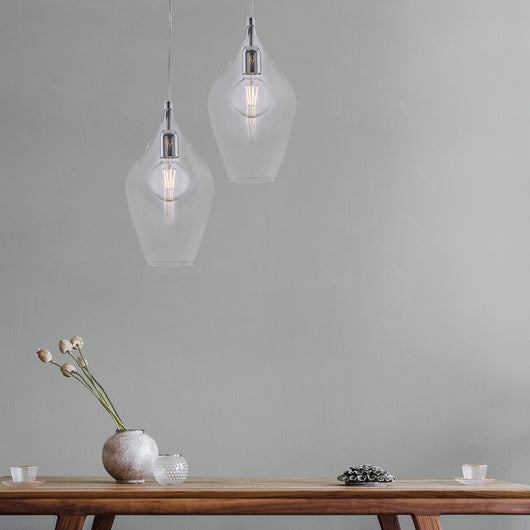 Lampadario Contemporaneo Ares Trasparente 1 Luce E27