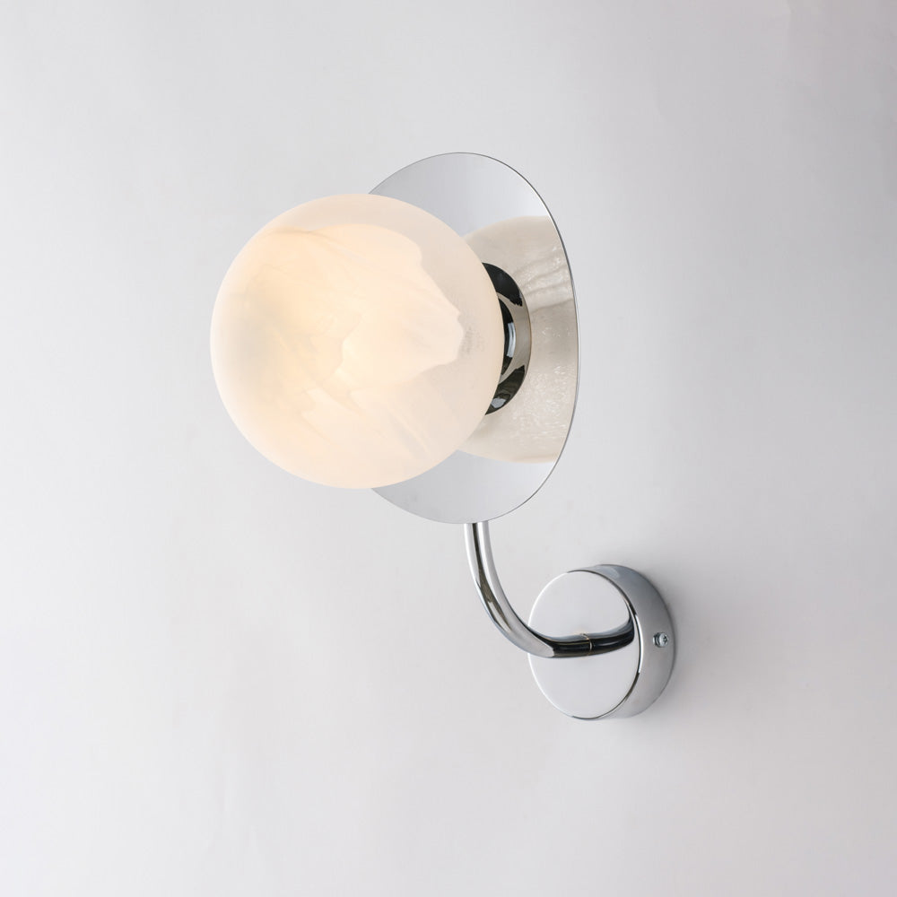 Applique Contemporanea Selene Cromo 1 Luce E14