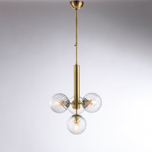 Lampadario Contemporaneo Armonia Bronzo 4 Luci E14