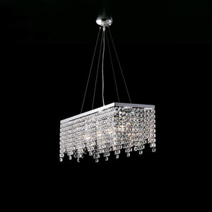 Lampadario Classico Penelope Cromo Cristallo 4 Luci E27