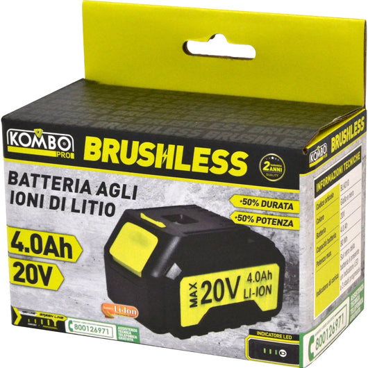 BATTERIA KOMBO PRO BRUSHLESS 4.0Ah