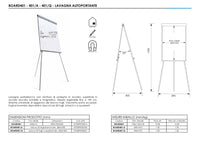Lavagna porta blocco e magnetica autoportante