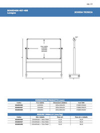 Lavagna magnetica bifacciale 180 x 90