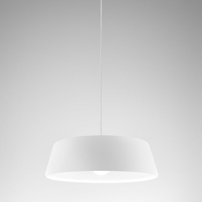 Sospensione Moderna Bonella 1 Luce E27 D.50 Cm Alluminio Bianco