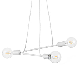 5033/Sb - Lampadario In Sospensione Boomerang Col. Bianco