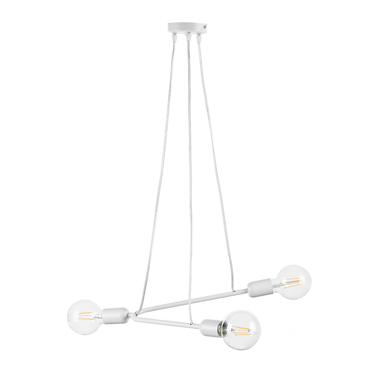 5033/Sb - Lampadario In Sospensione Boomerang Col. Bianco