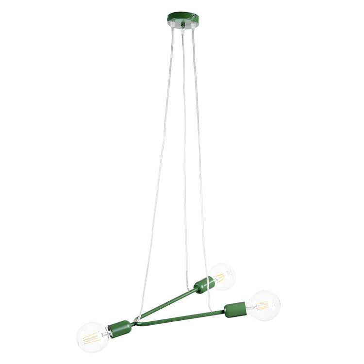 5033/Sv - Lampadario In Sospensione Boomerang Col.Verde