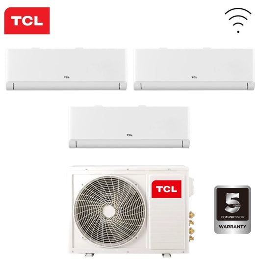 Climatizzatore Condizionatore TCL Trial Split Inverter serie BREEZEIN 9+12+18 con MT2730 R-32 Wi-Fi Integrato 9000+12000+18000