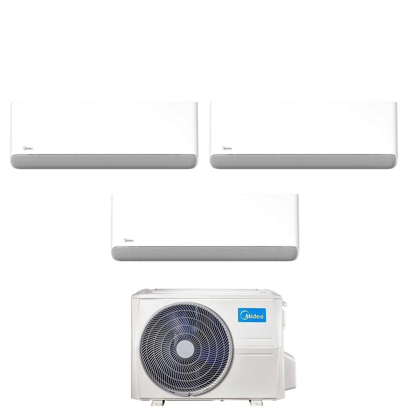 Climatizzatore Condizionatore Midea Trial Split Inverter serie BREEZELESS E 9+9+12 con M3OG-21HFN8-Q R-32 Wi-Fi Integrato 9000+9000+12000