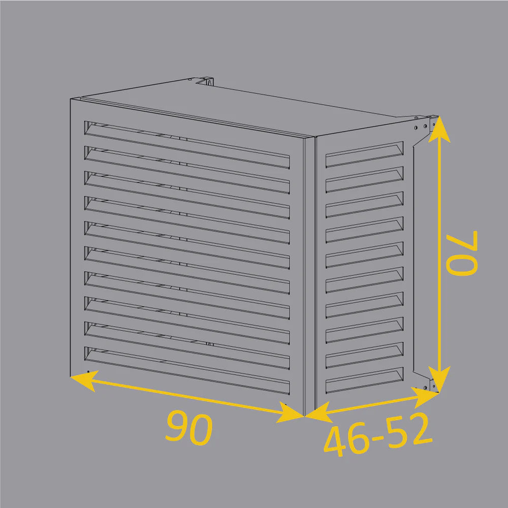 Copri Condizionatore 90x70x52 cm in Alluminio Blade S Bianco