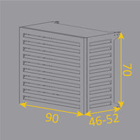 Copri Condizionatore 90x70x52 cm in Alluminio Blade S Bianco