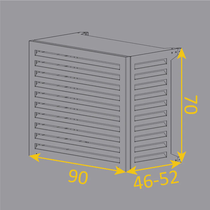 Copri Condizionatore 90x70x52 cm in Alluminio Blade S Bianco