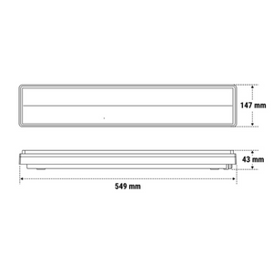 Beghelli ticinique lampada di emergenza led incasso colore bianco 18 watt ip42