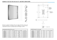 Bacheca a libro angolo tondo classic anta in plexiglass 4 A4 Verticale