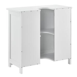 [en.casa] Armadio da bagno per lavabo - 60x60x30cm - bianco