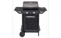 Barbecue campingaz xpert 100 ls plus rocky 2 bruciatori con fornello e ripiano laterale